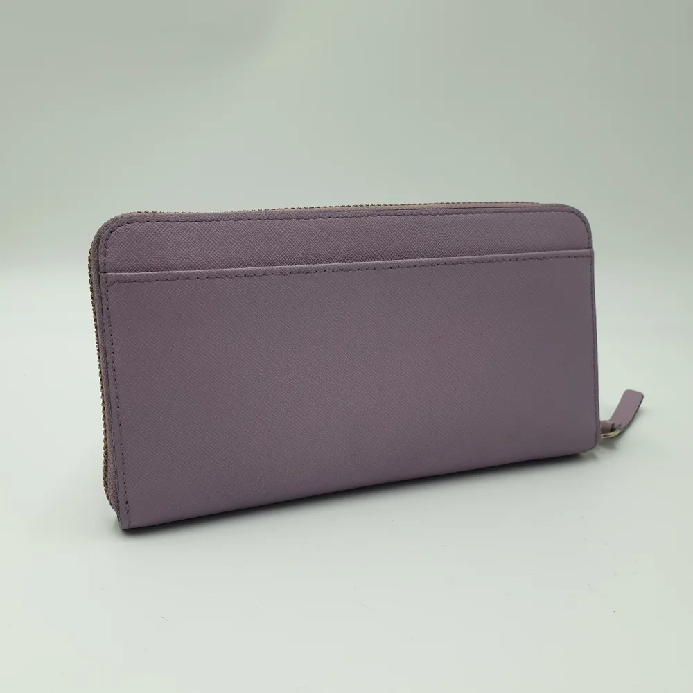 Kate Spade New York Newbury Lane Neda Purple Lilac Leather Wallet - Picture 13 of 16